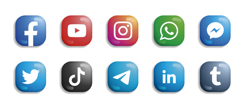 logos de redes sociales